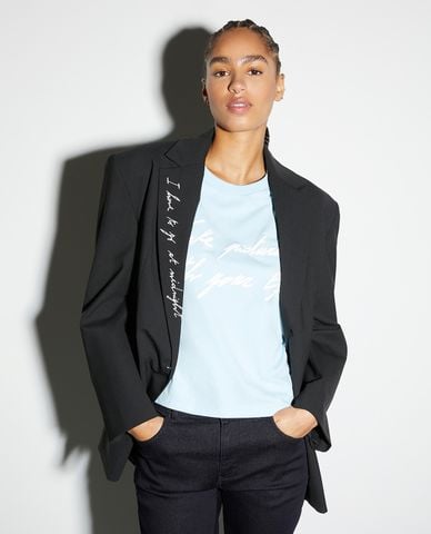  MAX&Co. - Áo khoác blazer cổ V tay dài Midnight 