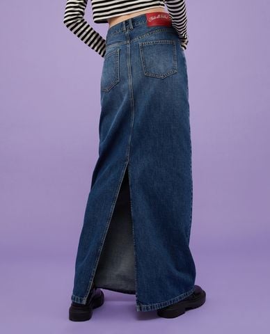  MAX&Co. - Chân váy denim maxi wash bạc Melissa 