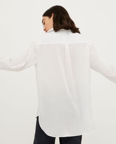  MAX&Co. - Áo sơ mi cổ bẻ tay dài vạt bất đối xứng Bari 