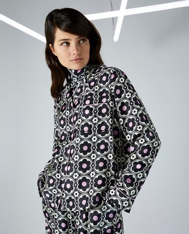  MAX&Co. - Áo sơ mi cổ bẻ tay dài in hoa Doris 