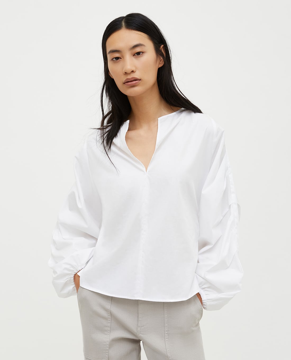 MAX&Co. - Áo kiểu nữ cổ V tay dài Trama