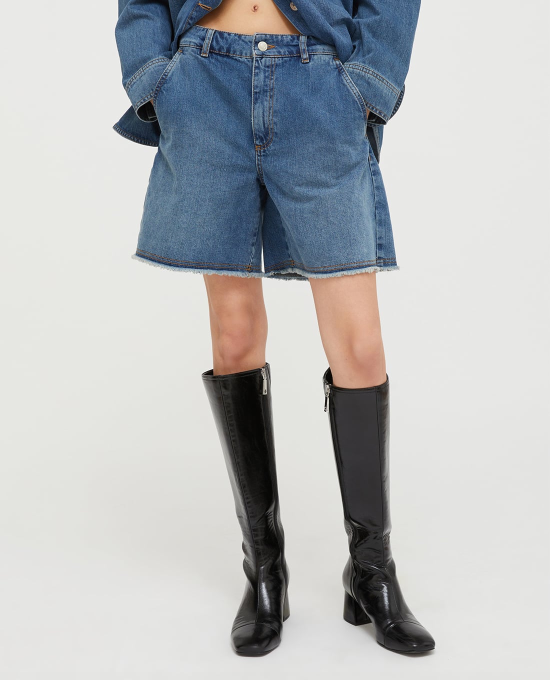 MAX&Co. - Quần short jeans nữ ống rộng Himare