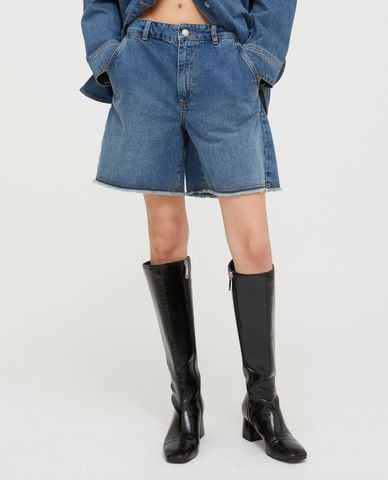  MAX&Co. - Quần short jeans nữ ống rộng Himare 