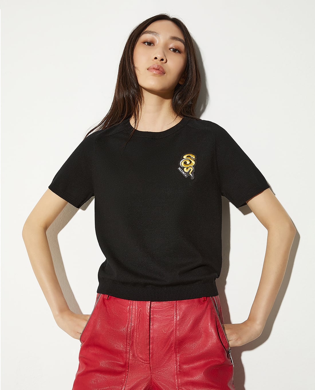 MAX&Co. - Áo thun nữ cổ tròn tay ngắn Rogito