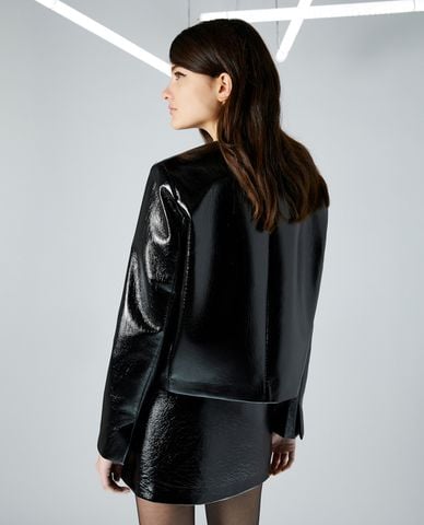  MAX&Co. - Áo khoác da cổ tròn cá tính Nancy 