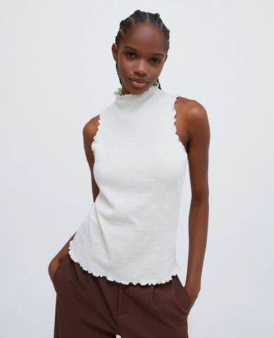  MAX&Co. - Áo sát nách cổ trụ phom ôm Elle 