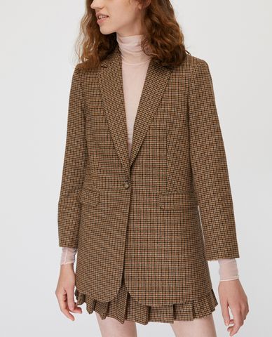  MAX&Co. - Áo blazer nữ tay dài phối nút cài Micro Patterned Cloth 