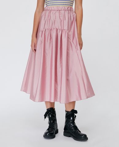  MAX&Co. - Chân váy midi xếp li Techno Taffeta 