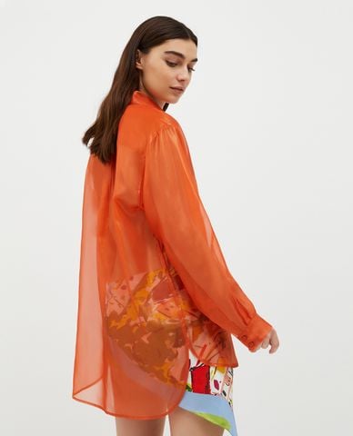  MAX&Co. - Áo sơ mi nữ xuyên thấu tay dài Cappa 