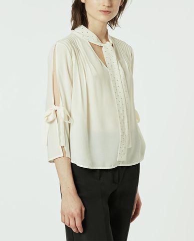  MAX&Co. - Áo kiểu nữ phom suông cột nơ nữ tính 