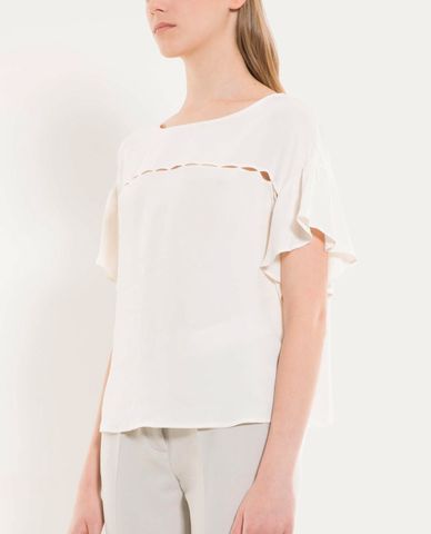  MAX&Co. - Áo kiểu nữ cổ tròn ngắn tay Pacifico 