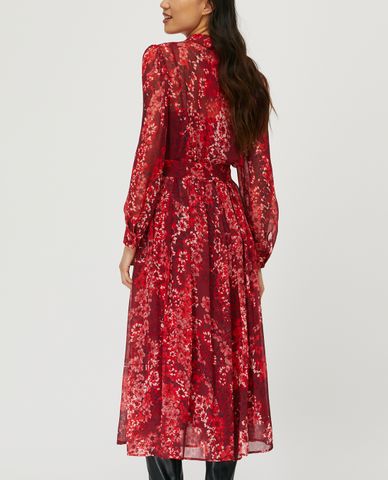  MAX&Co. - Đầm midi sơ mi cổ bẻ tay dài Printed Georgette 