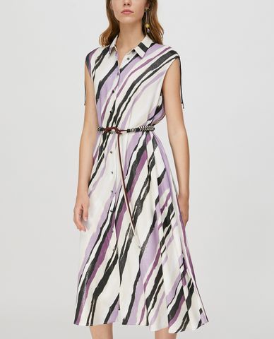  MAX&Co. - Đầm midi sơ mi sát nách Laminated A Line 