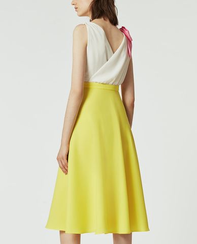  MAX&Co. - Đầm midi sát nách cổ V phối nơ nữ tính 