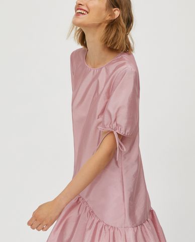  MAX&Co. - Đầm mini cổ tròn tay ngắn Techno Taffeta 