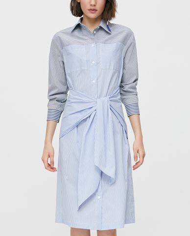  MAX&Co. - Đầm midi sơ mi tay dài Striped Poplin 