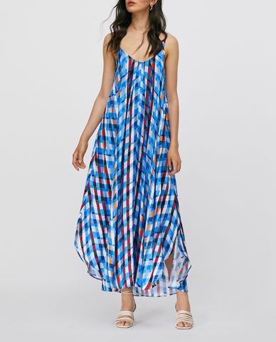  MAX&Co. - Đầm midi maxi hai dây phom suông Twill 