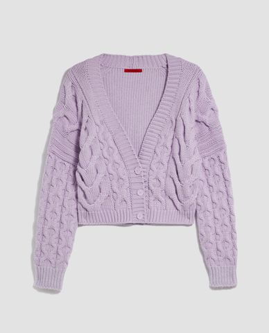  MAX&Co. - Áo cardigan nữ tay dài cổ V Oversized Cable Knit 