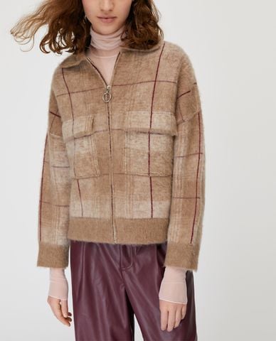  MAX&Co. - Áo khoác nữ bomber Jacquard Knit Bomber 