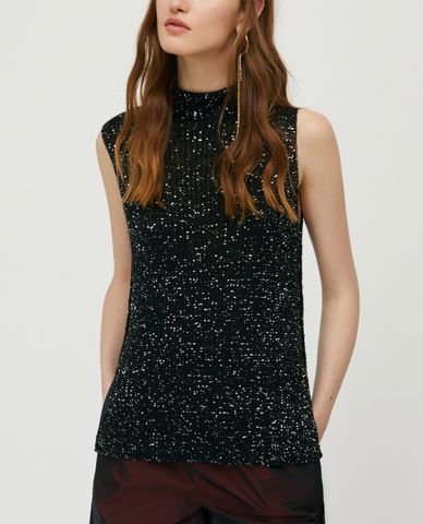  MAX&Co. - Áo kiểu nữ sát nách cổ tròn Prato 