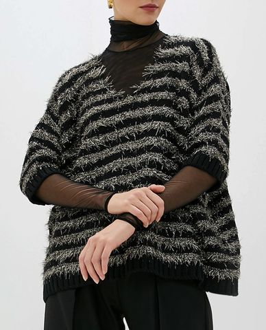  MAX&Co. - Áo len nữ tay lở cổ V thời trang 