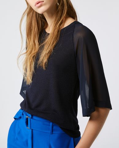  MAX&Co. - Áo kiểu nữ cổ tròn tay lỡ hiện đại 