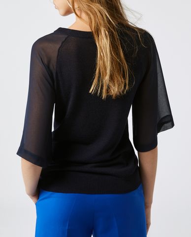  MAX&Co. - Áo kiểu nữ cổ tròn tay lỡ hiện đại 