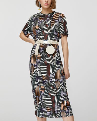  MAX&Co. - Đầm midi phom suông Printed Jersey 