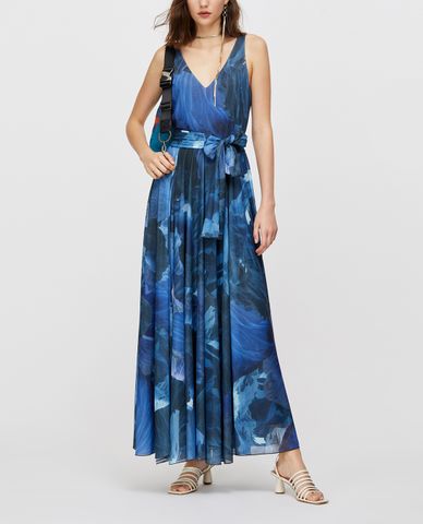  MAX&Co. - Đầm midi cổ V sát nách phom suông Crêpe Jersey 