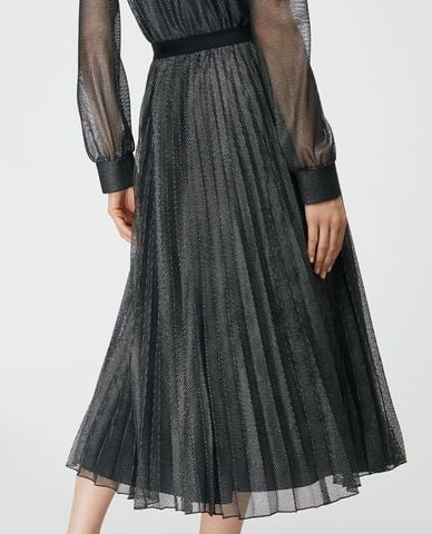  MAX&Co. - Chân váy midi xếp li Pleated Laminated Technical 