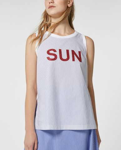  MAX&Co. - Áo kiểu nữ sát nách cổ tròn Idro 