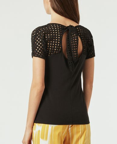  MAX&Co. - Áo kiểu nữ cổ tròn ngắn tay Idrofono 