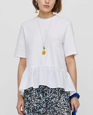  MAX&Co. - Áo thun nữ hạ eo xếp li Ruffle Hem 