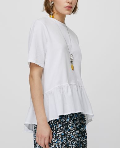  MAX&Co. - Áo thun nữ hạ eo xếp li Ruffle Hem 