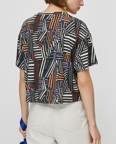  MAX&Co. - Áo thun nữ phom suông Graphic Print Cropped 