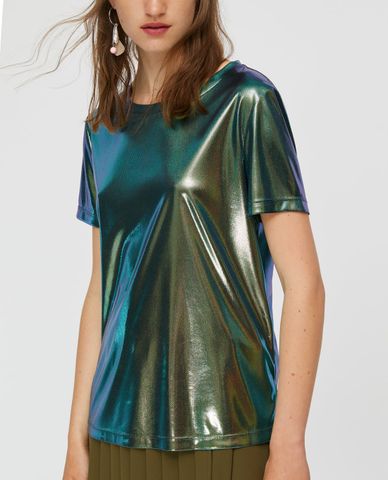  MAX&Co. - Áo thun nữ tay ngắn cổ tròn Laminated Jersey 