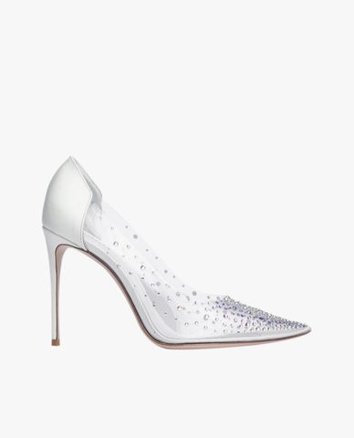  LE SILLA - Giày cao gót nữ bít mũi đính đá Deco Nicole 