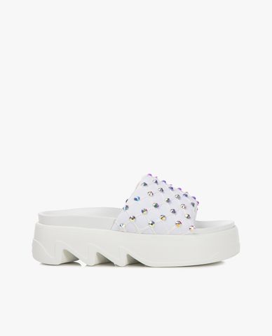  LE SILLA - Dép quai ngang nữ đính đá Pool Side 