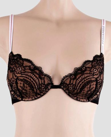  DSQUARED2 - Áo lót nữ hai dây phối ren xuyên thấu 