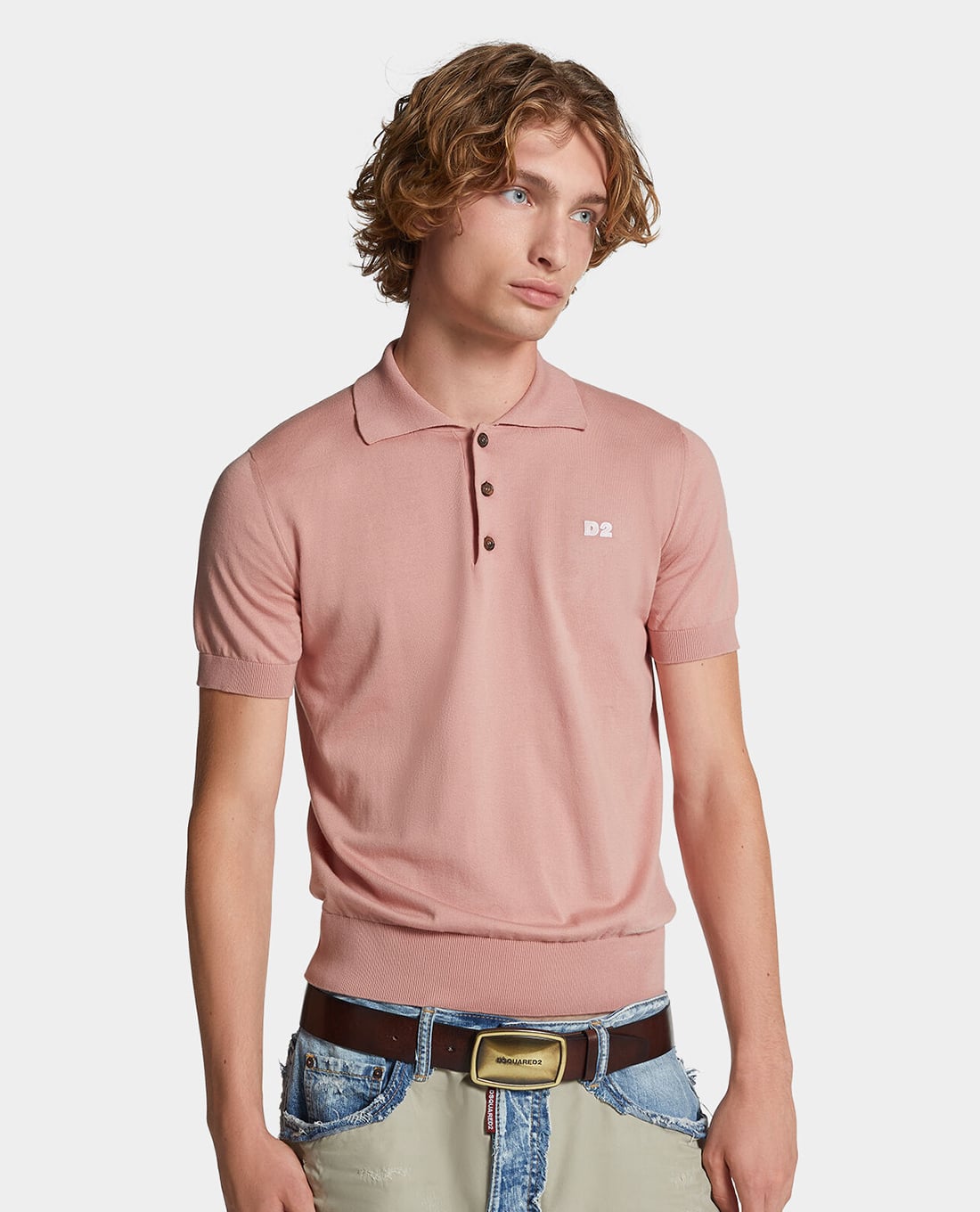 DSQUARED2 - Áo polo nam cổ bẻ tay ngắn hiện đại