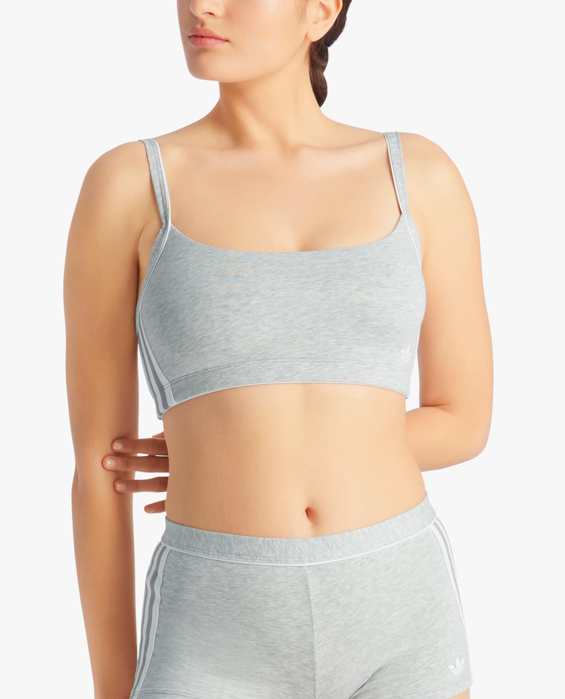 ADIDAS - Áo bra nữ phối logo Adicolor Comfort Flex Cotton Scoop