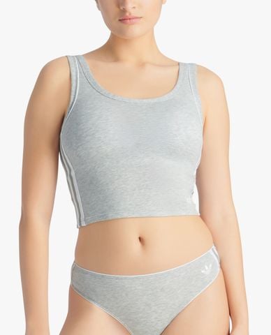  ADIDAS - Áo croptop nữ thể thao hai dây phom ôm 