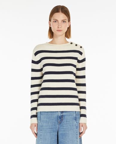  WEEKEND MAX MARA - Áo sweater cổ tròn tay dài trẻ trung Vibo 