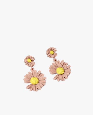  CECI - Khuyên tai nữ dáng thả hình hoa cúc 