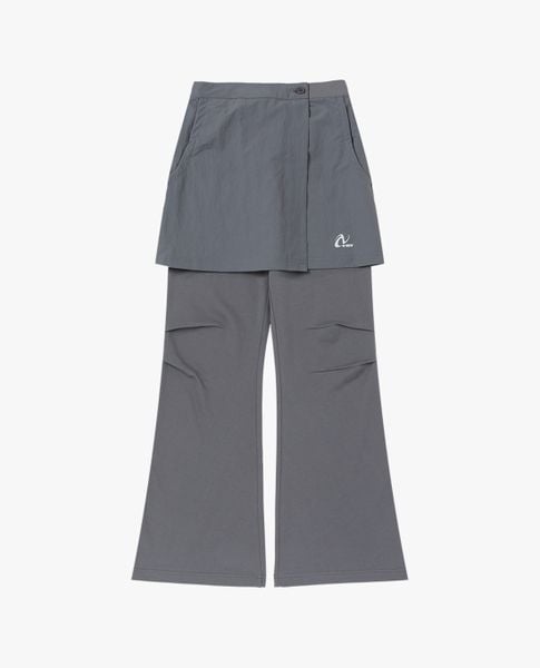  NERDY - Set quần ống loe kèm chân váy mini cá tính Skirt Layered 