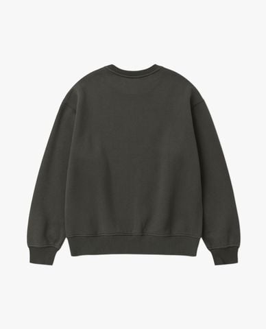  NERDY - Áo sweatshirt nam cổ tròn tay dài Bold Logo Brushed 