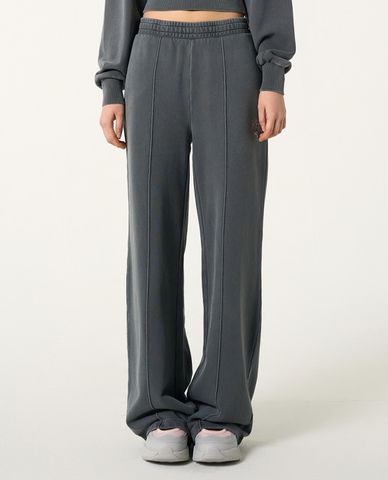  NERDY - Quần dài nữ ống rộng lưng thun Souffle Pigment 