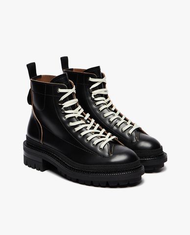  DSQUARED2 - Giày boots nam cổ cao thắt dây Hiking 