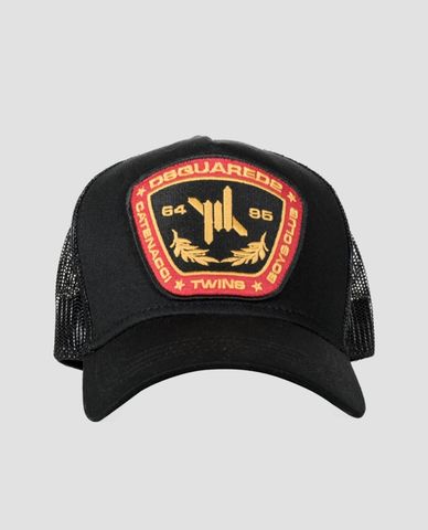  DSQUARED2 - Nón nam phối lưới Black Embroidered Patch 
