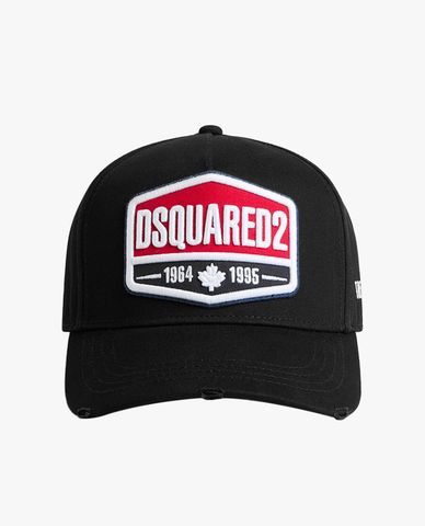  DSQUARED2 - Nón bóng chày nam thêu logo Dean & Dan Caten 